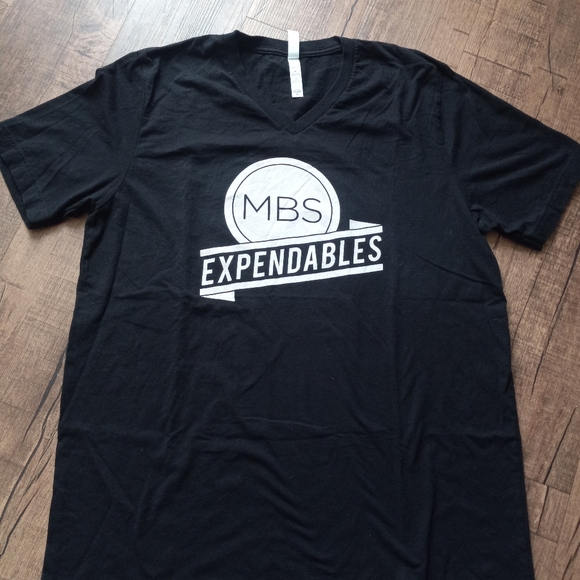 V Neck MBS Expendables 100% Cotton 👕 T-shirt - Picture 3 of 5